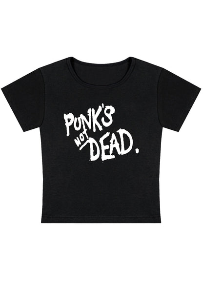 Punk's Not Dead Y2K Baby Tee