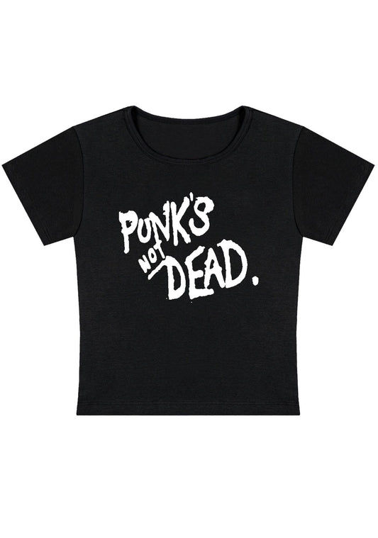 Punk's Not Dead Y2K Baby Tee