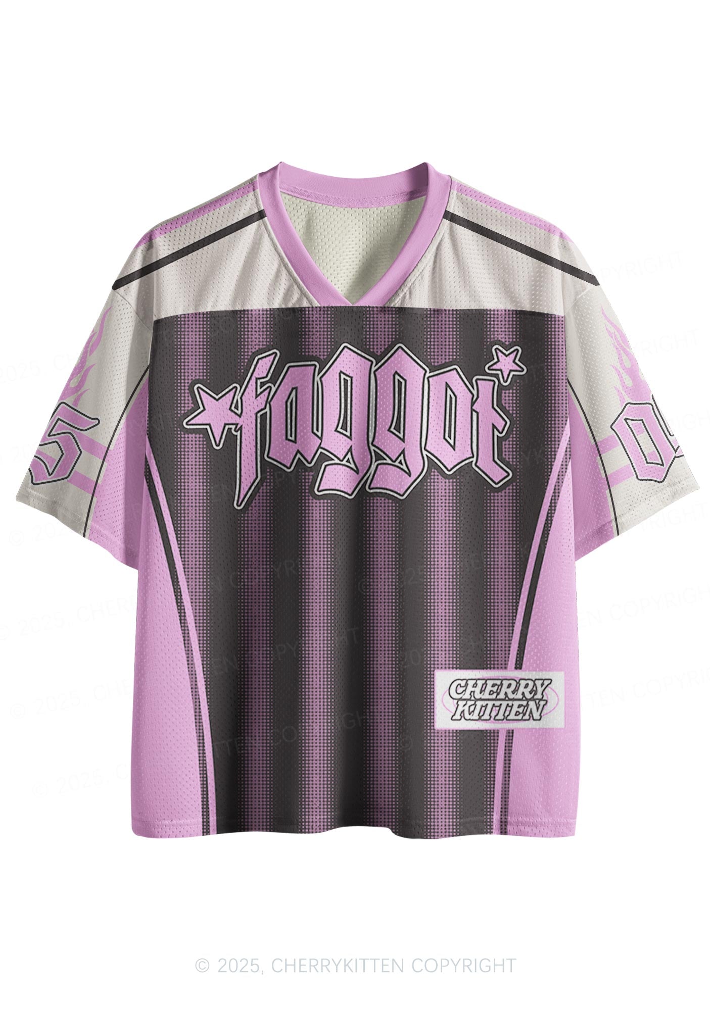 Custom Brown Faggot Stars Pride Y2K Sport Jersey Shirts Cherrykitten