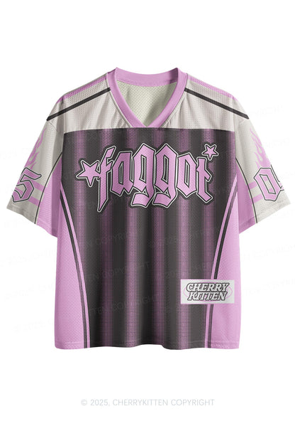 Custom Brown Faggot Stars Pride Y2K Sport Jersey Shirts Cherrykitten