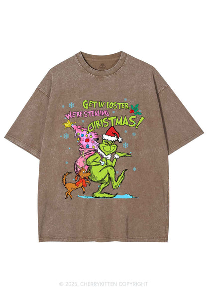 We Are Stealing Christmas Y2K Shirts Washed Tee Cherrykitten
