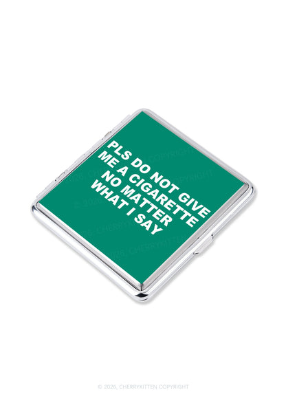 Dont Give Me Cigarette Y2K Cigarette Case Cherrykitten