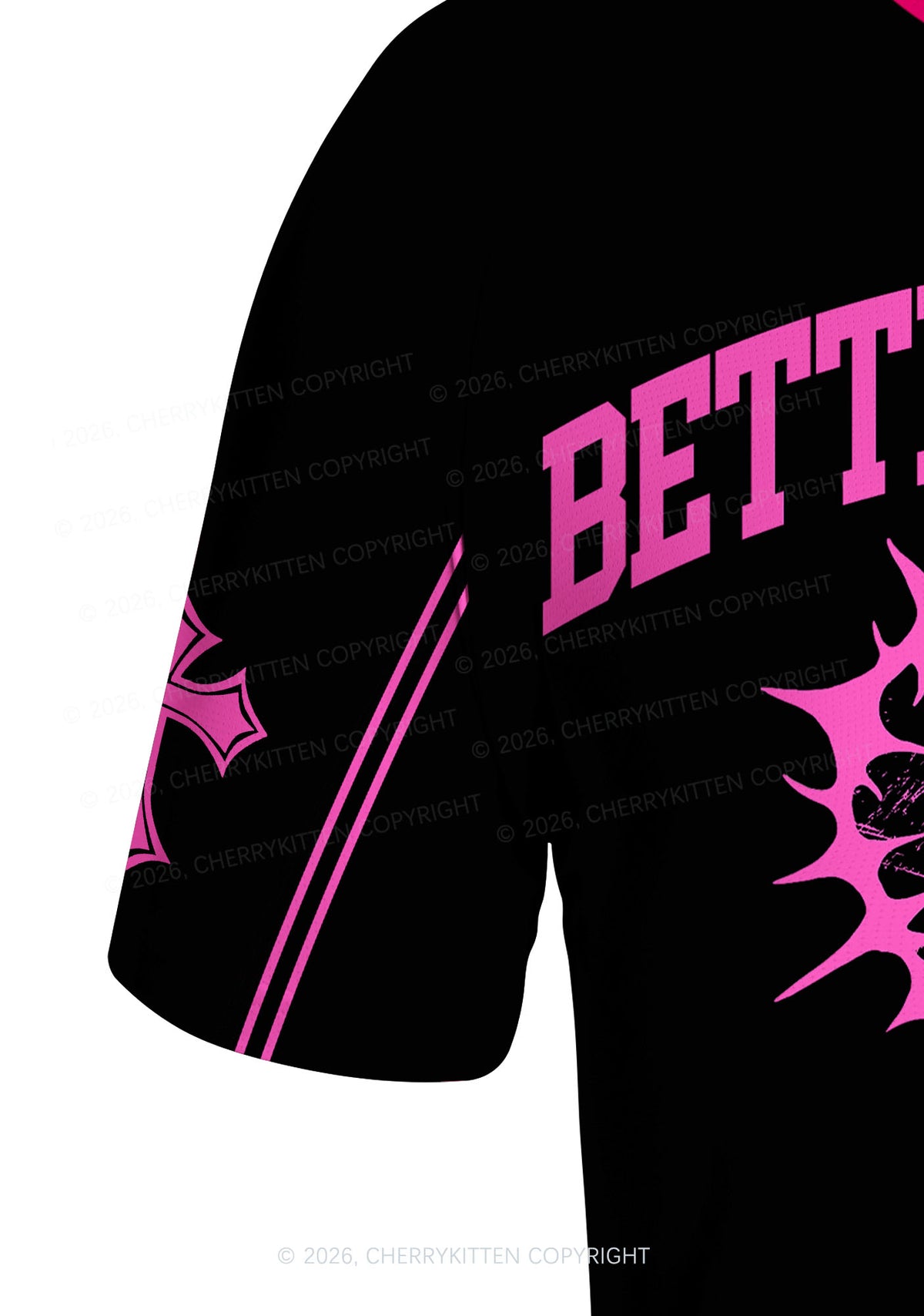 Hot Pink Better A Faggot Than A Fascist Pride Y2K Football Jersey Shirts Cherrykitten