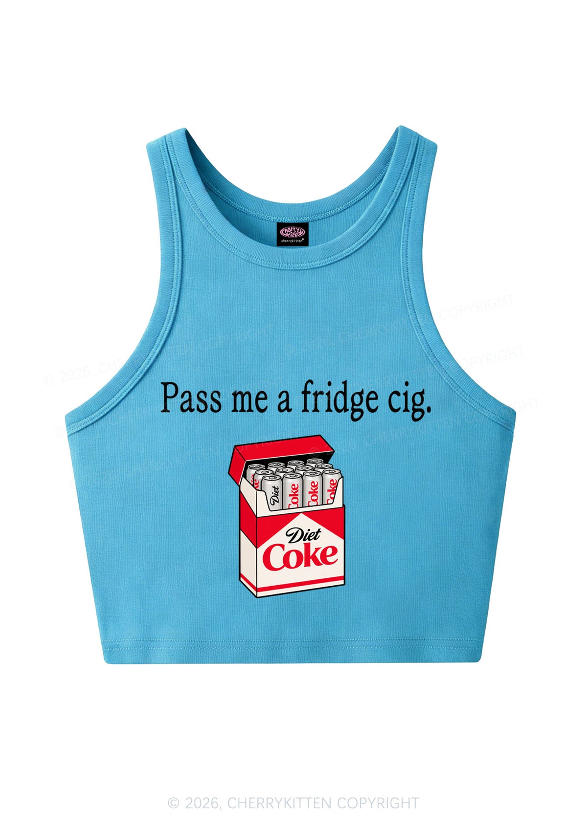 Pass Me Fridge Cig Y2K Crop Tank Top Cherrykitten