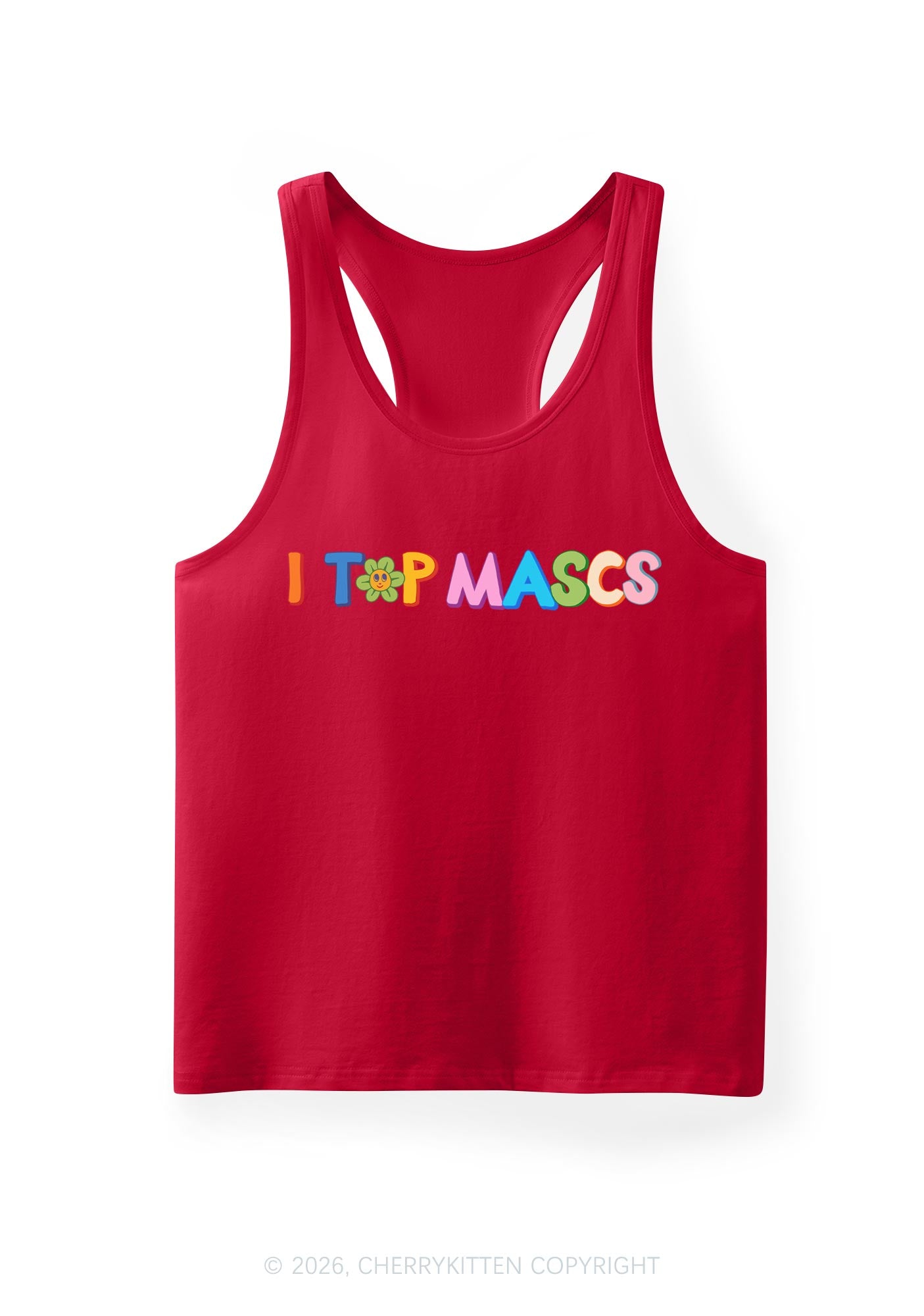 I Top Mascs Pride Y2K Men Racerback Tank Top Cherrykitten