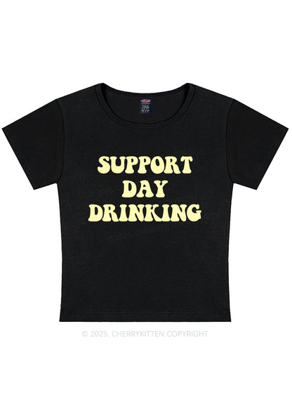 Curvy Support Day Drinking Y2K Baby Tee Cherrykitten