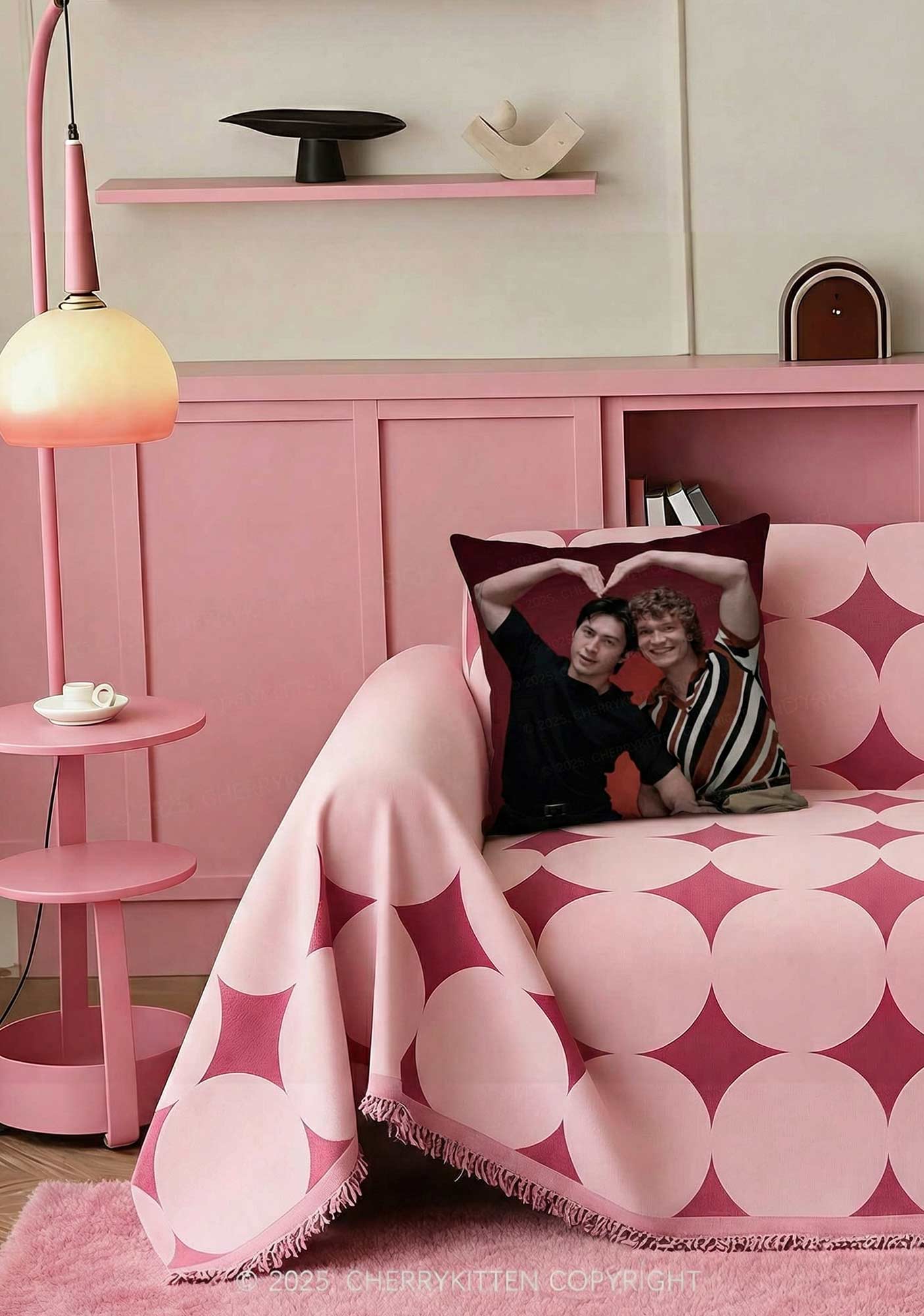 Heart In Red HR Y2K Ugly Pillow Cherrykitten