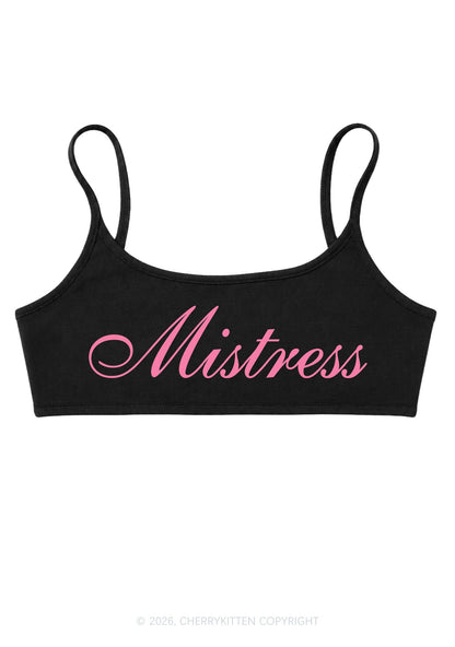 Mistress Y2K Super Crop Cami Cherrykitten