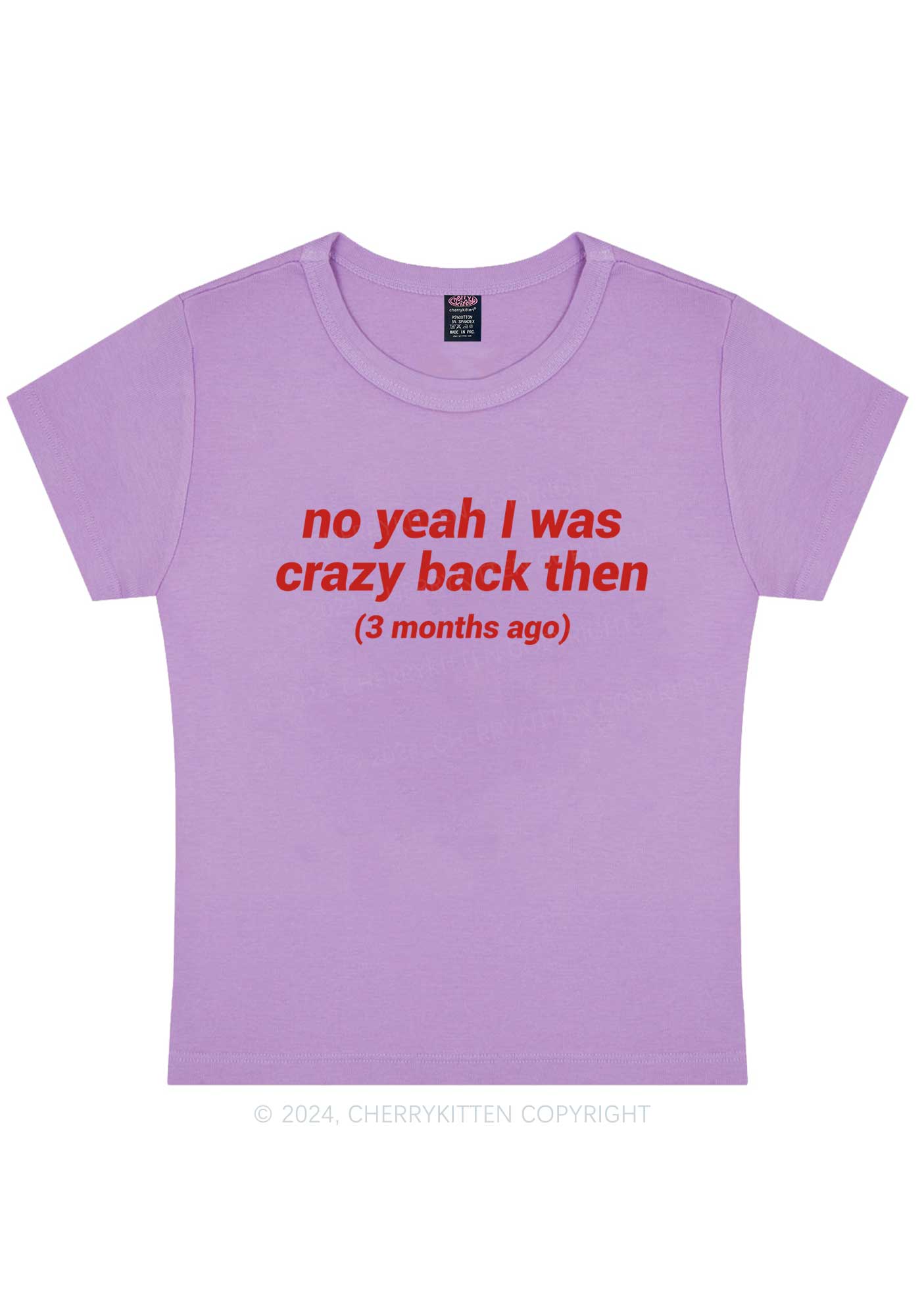 Curvy I Was Crazy Y2K Baby Tee Cherrykitten