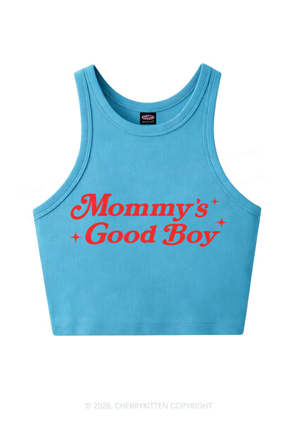 Mommys Good Boy Y2K Crop Tank Top Cherrykitten