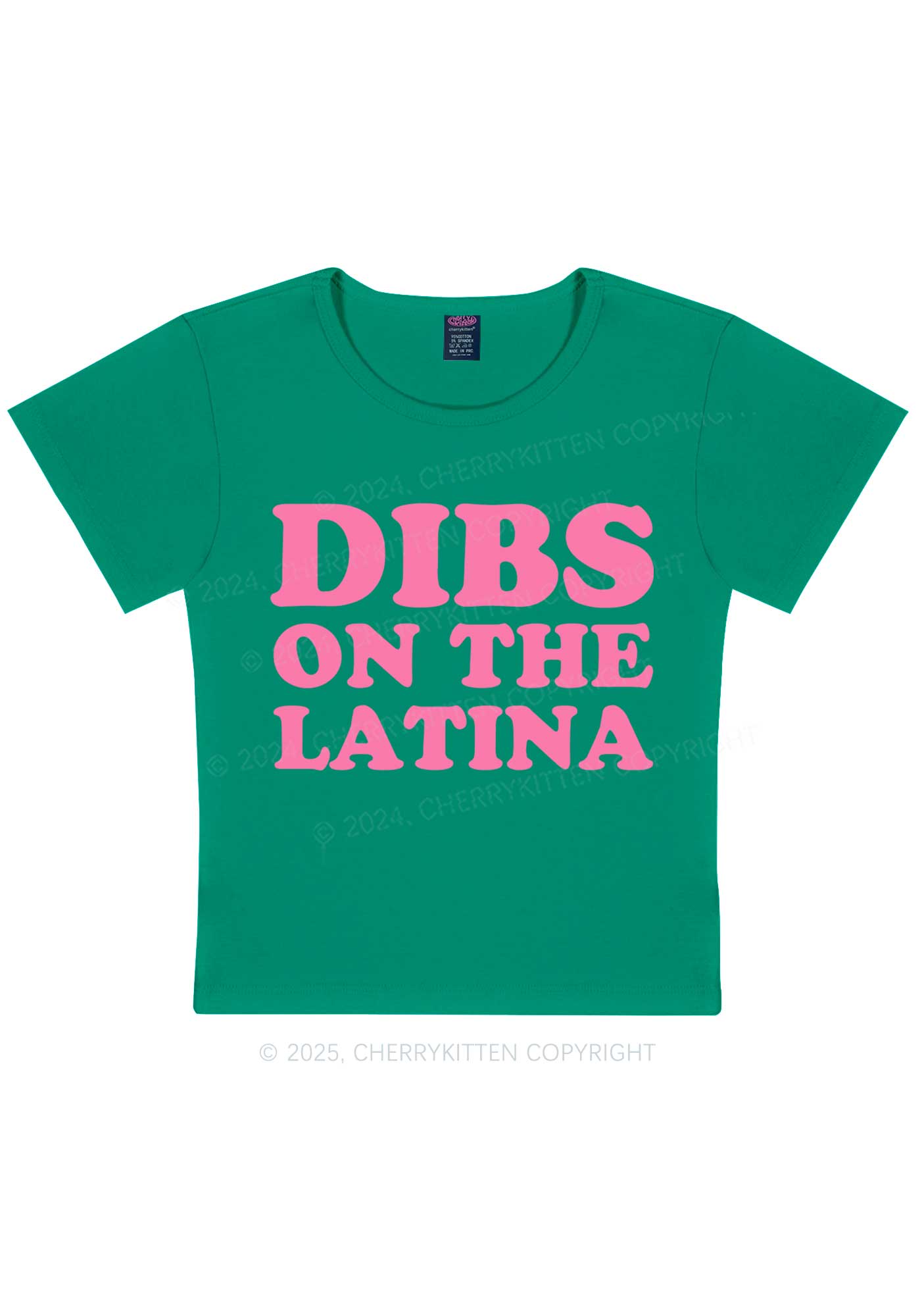 Dibs On The Latina Y2K Baby Tee Cherrykitten