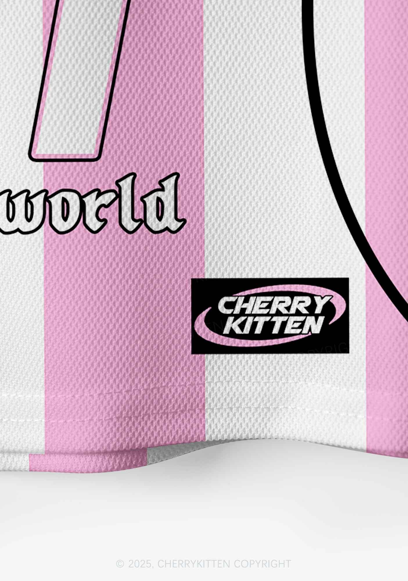 Custom Best Kisser In The World Y2K Crop Sport Jersey Shirts Cherrykitten