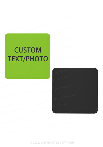 Custom Personalized Text Y2K Soft Magnetic Refrigerator Magnet Cherrykitten