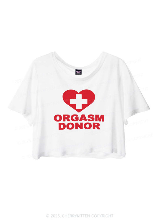 Orgxsm Donor Y2K Sheer Crop Tee Cherrykitten