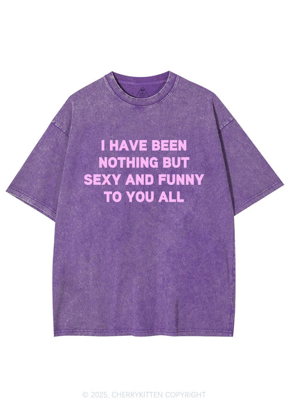 I Have Been Funny Y2K Shirts Washed Tee Cherrykitten
