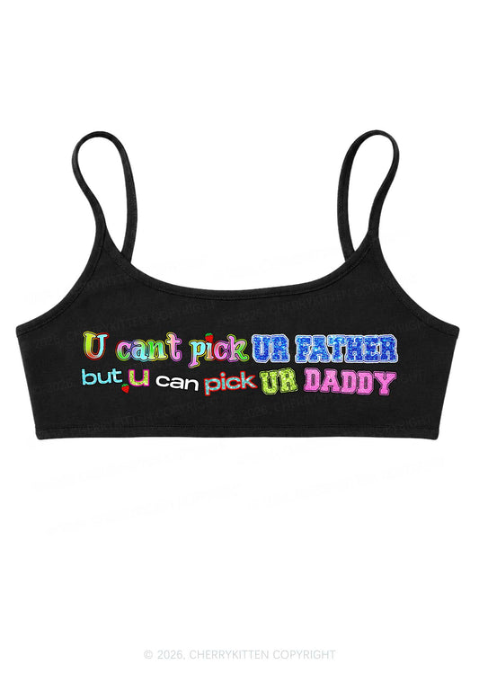 Pick Ur Daddy Y2K Super Crop Cami Cherrykitten