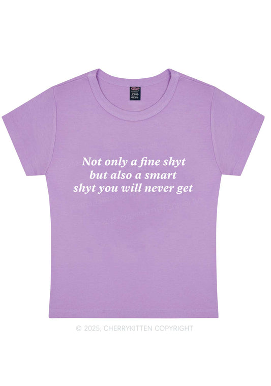 Not Only Fine Shyt Y2K Baby Tee Cherrykitten