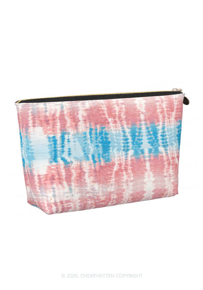 Tie Dye Trans Pride Y2K Makeup Bag Cherrykitten