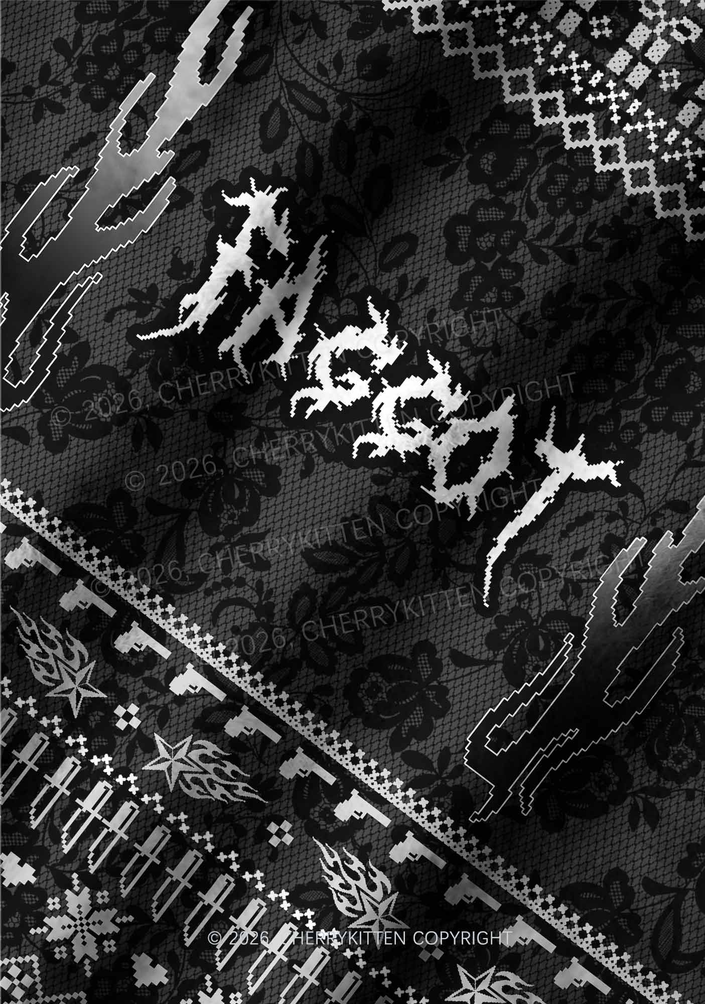 Punk Faggot Pride Y2K Pet Knit Sweatshirt Cherrykitten