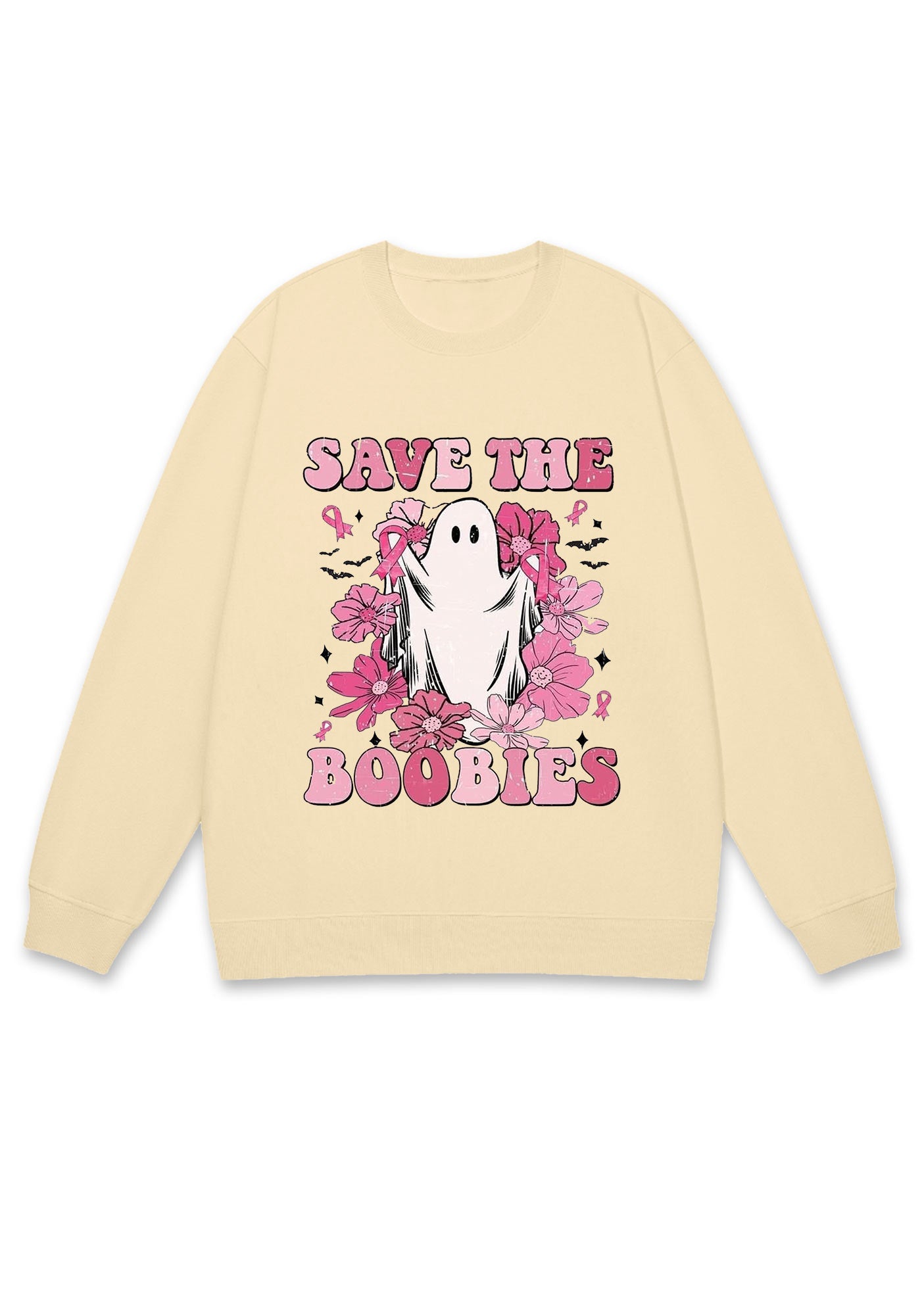Save The Boobies Halloween Y2K Sweatshirt Cherrykitten