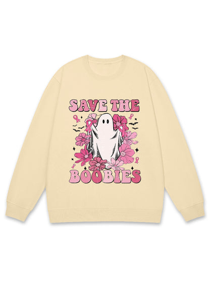 Save The Boobies Halloween Y2K Sweatshirt Cherrykitten