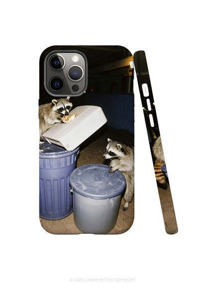 Raccoons Pizza Feast Y2K Phone Case Cherrykitten
