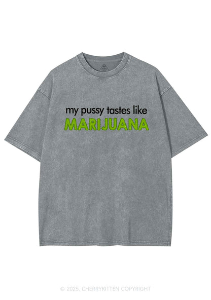 My Puxxy Tastes Y2K Shirts Washed Tee Cherrykitten