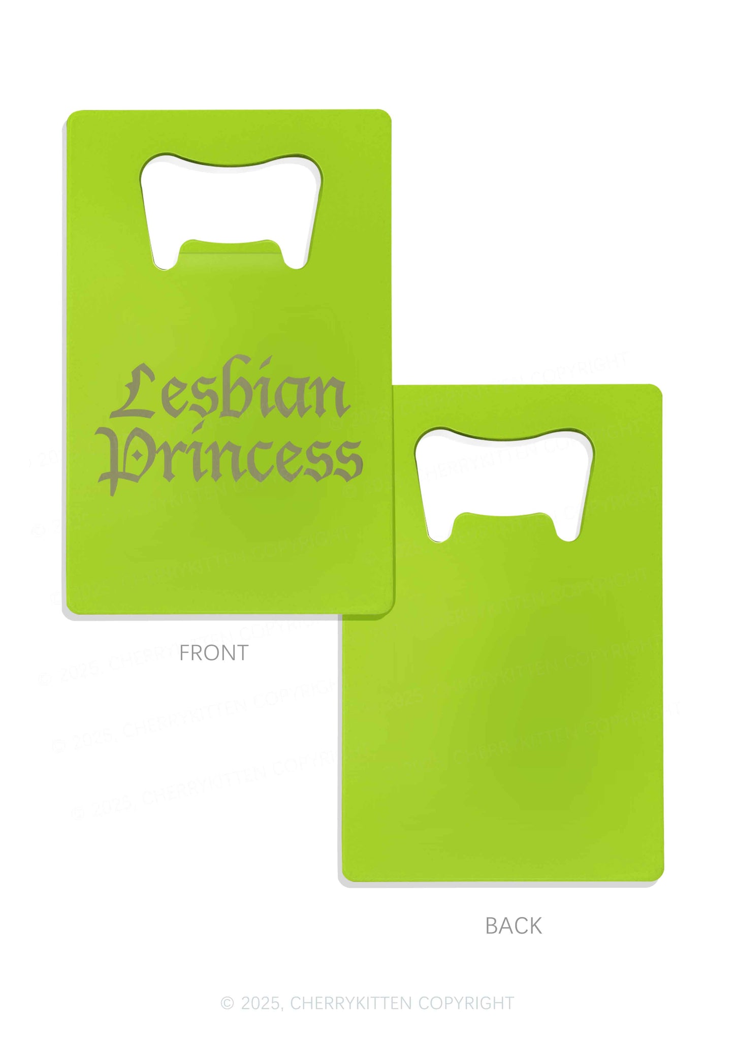 Lesbian Princess Pride Y2K Credit Card Bottle Openers Cherrykitten