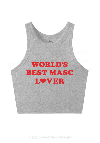 Worlds Best Masc Lover Pride Y2K Crop Tank Top Cherrykitten
