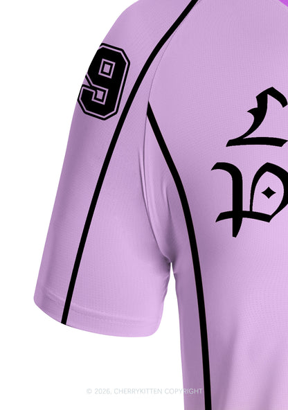 Purple Lesbian Princess Pride Y2K Football Jersey Shirts Cherrykitten