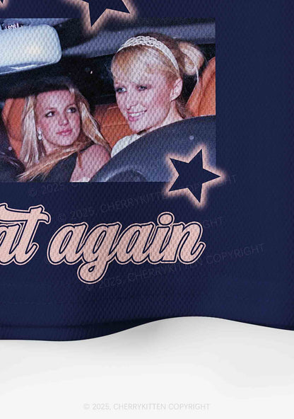 Custom Blue Make America Great Again Y2K Crop Sport Jersey Shirts Cherrykitten