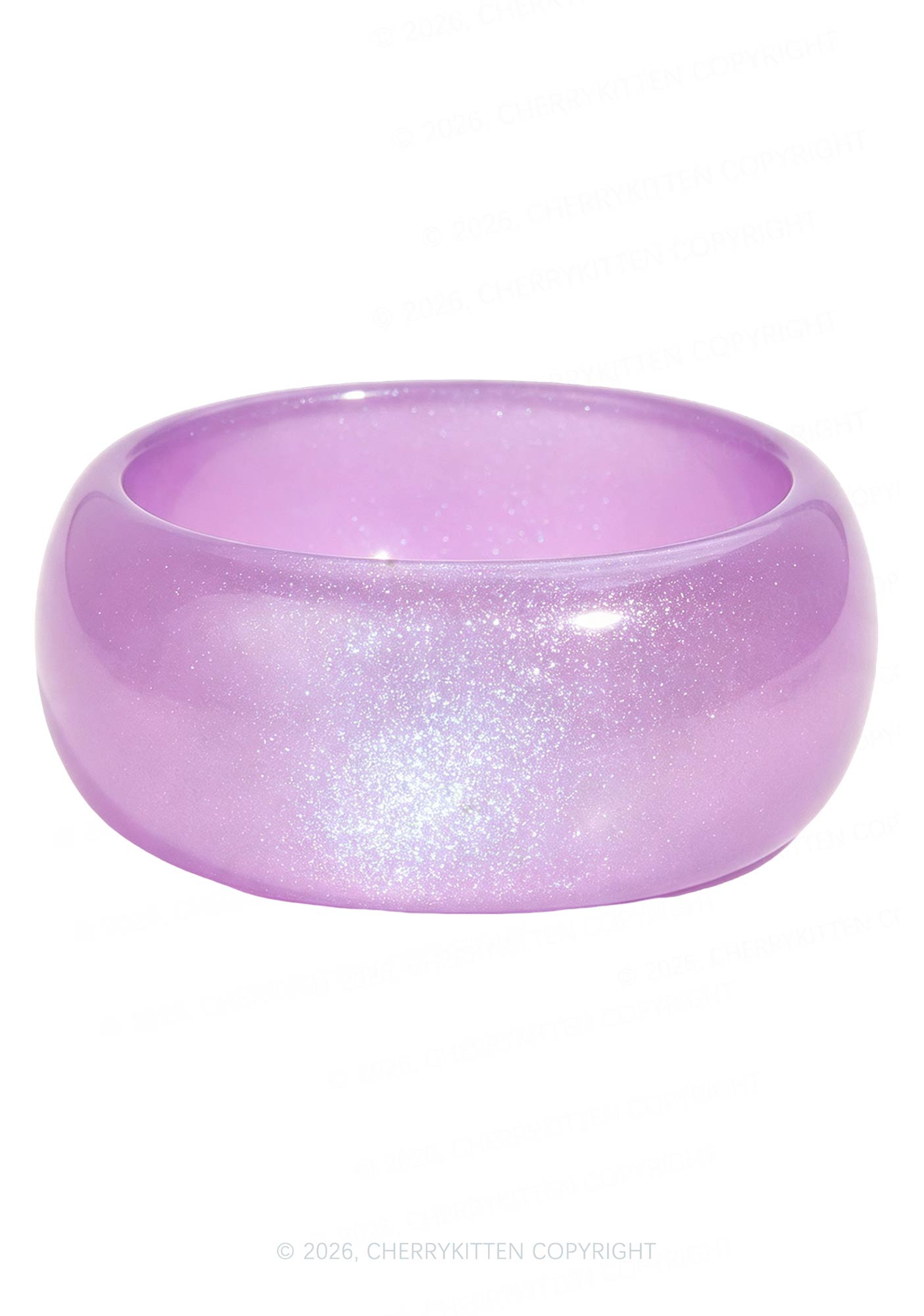 Glitter Jelly Color Y2K Cuff Bangle Cherrykitten