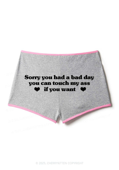 Sorry You Had A Bad Day Y2K Booty Shorts Cherrykitten