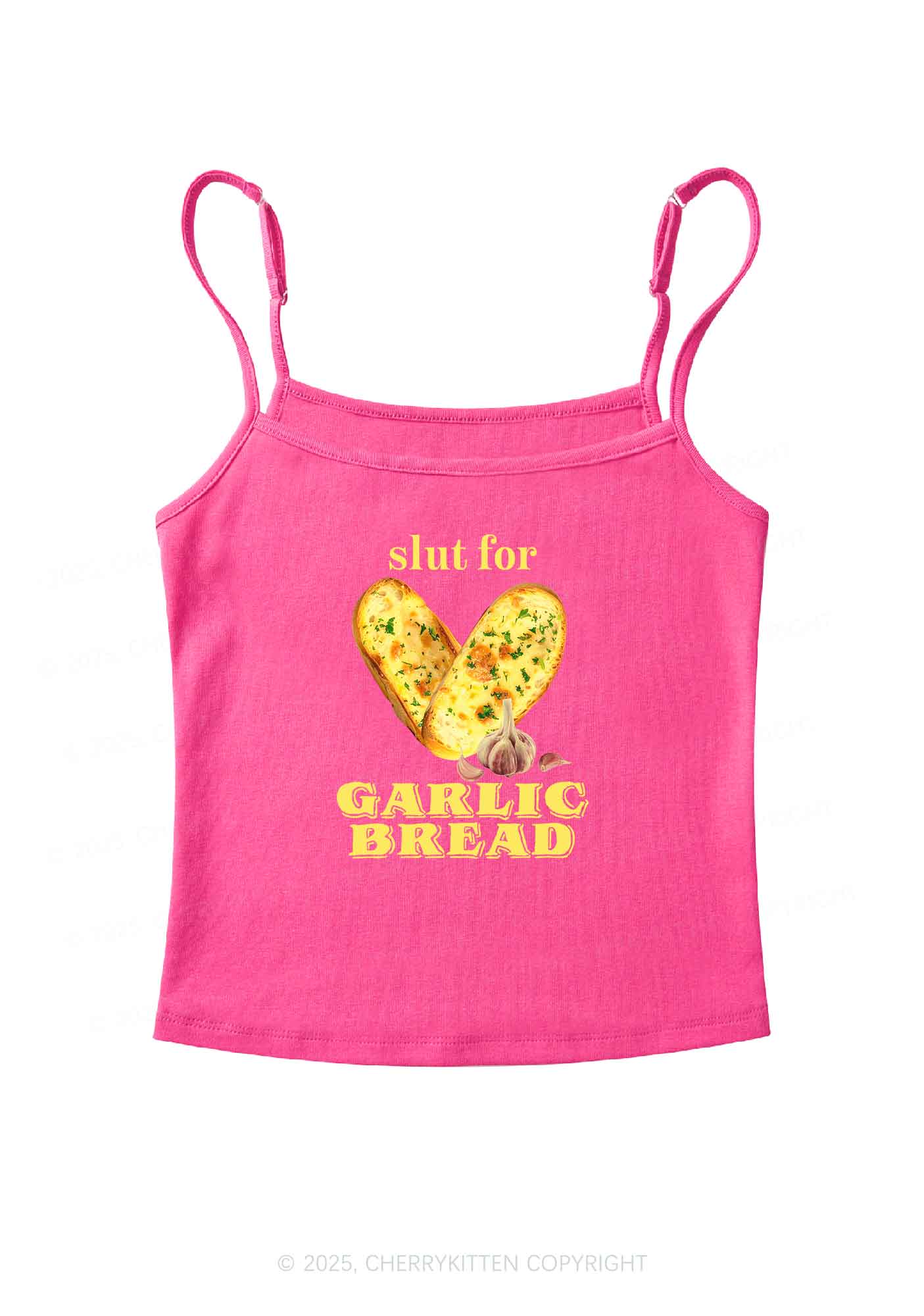 Slxt For Garlic Bread Y2K Spaghetti Strap Cami Cherrykitten