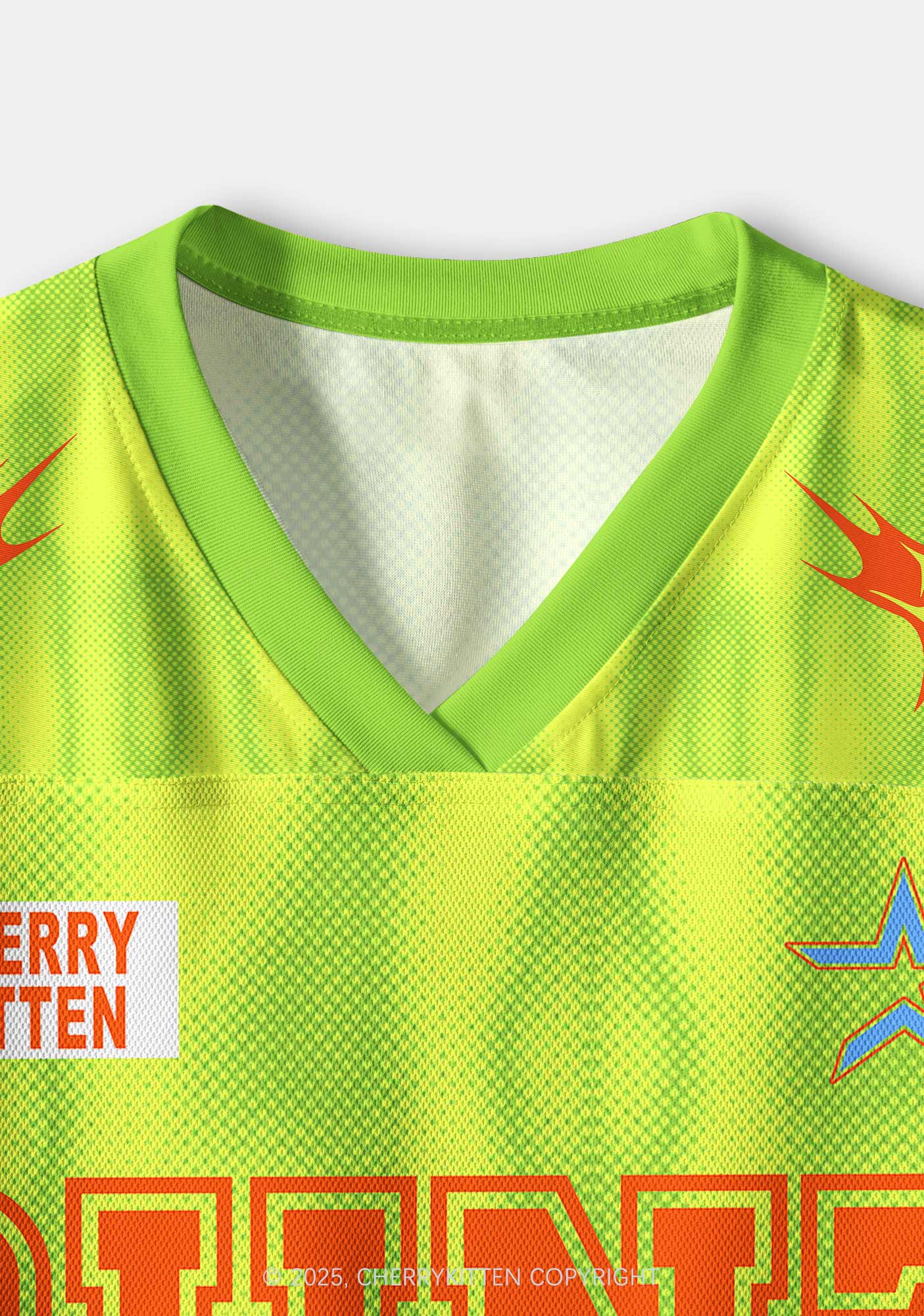 Custom Lime Cxxt Y2K Crop Sport Jersey Shirts Cherrykitten