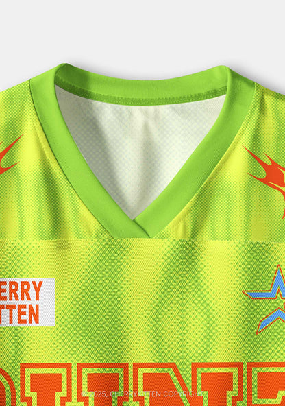 Custom Lime Cxxt Y2K Crop Sport Jersey Shirts Cherrykitten