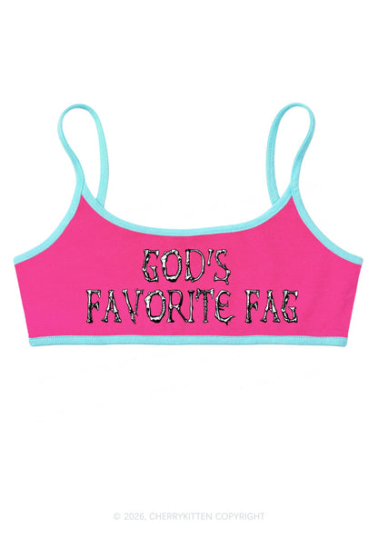 Halloween Gods Favorite Fag Y2K Super Crop Cami Cherrykitten