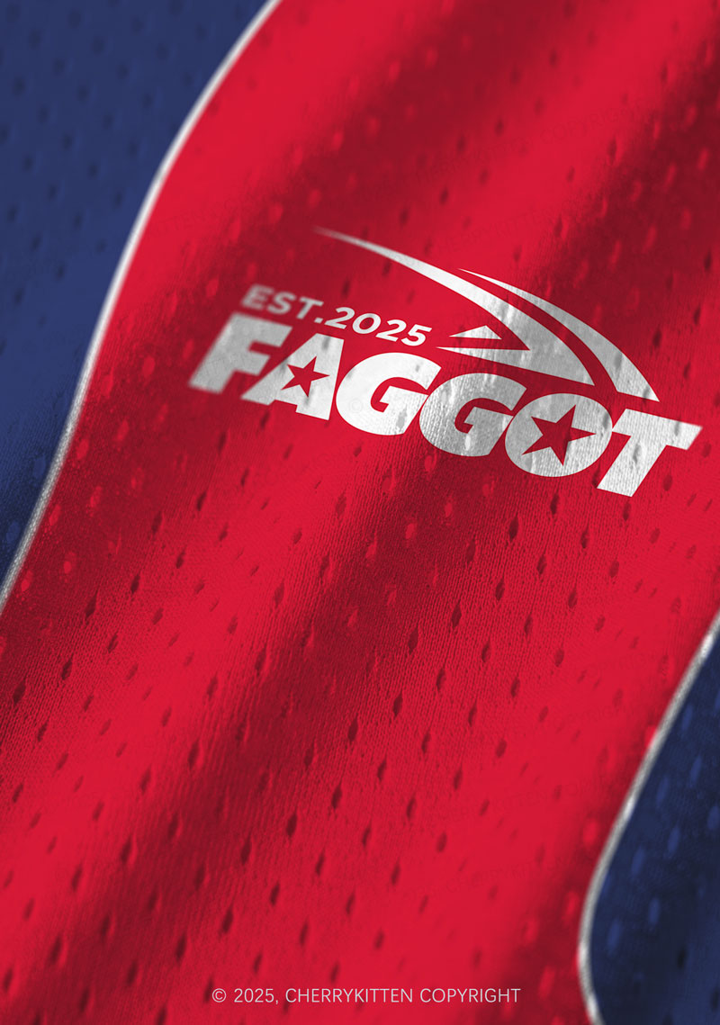 Custom Red Faggot Pride Y2K Sport Jersey Tank Cherrykitten
