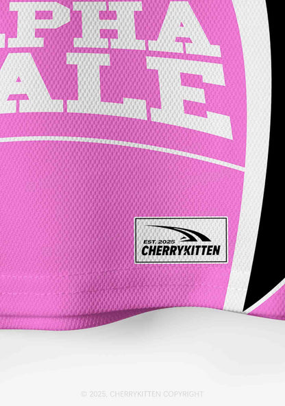 Custom Pink Alpha Male Y2K Crop Sport Jersey Shirts Cherrykitten