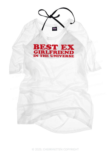 Universe Best Ex Girlfriend Y2K Sheer Boyfriend Tee Cherrykitten