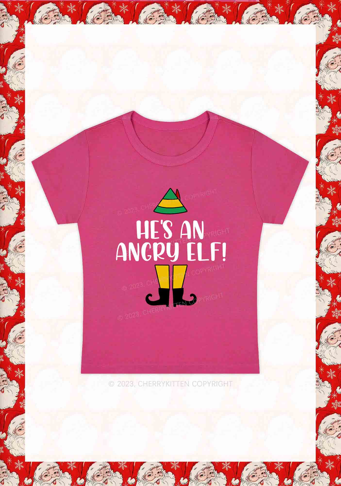 Elf Movie 10 Quotes Christmas Y2K Baby Tee Cherrykitten