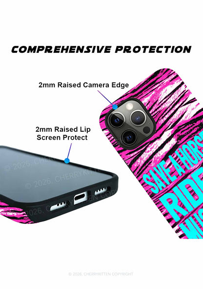 Purple Save Horse Ride Mustache Y2K Phone Case Cherrykitten