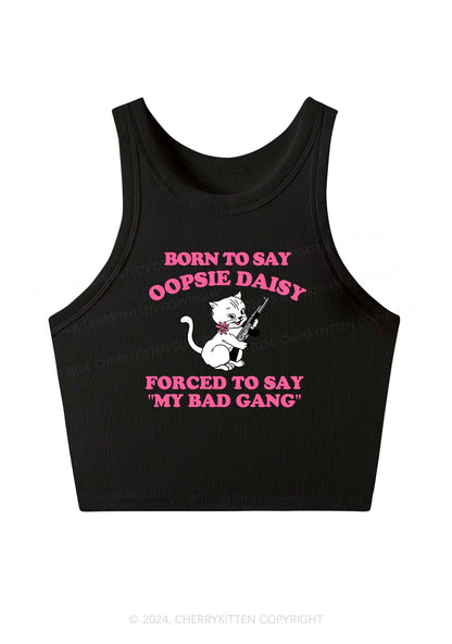 My Bad Gang Y2K Crop Tank Top Cherrykitten