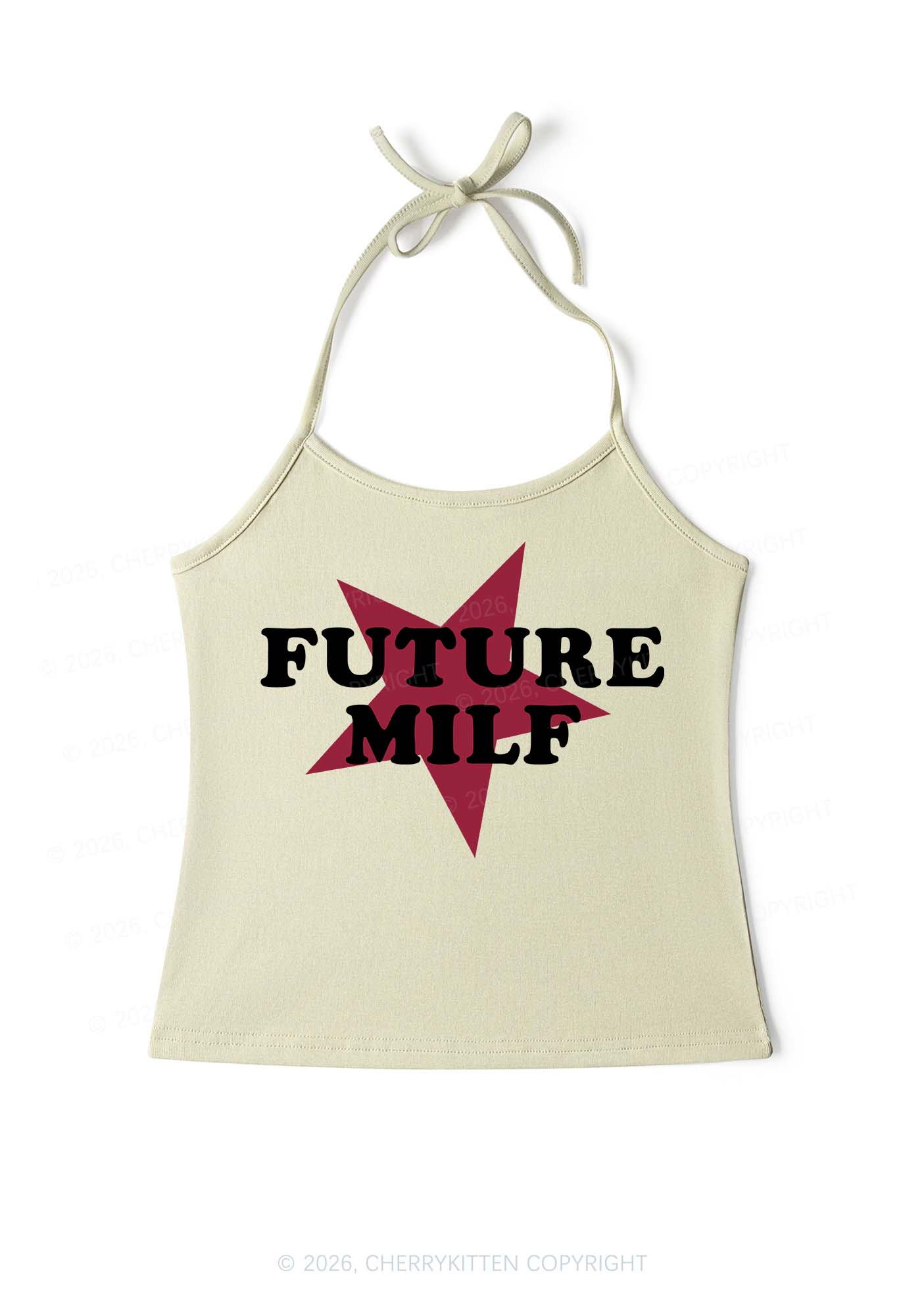 Future Mxxf Y2K Halter Neck Cami Cherrykitten