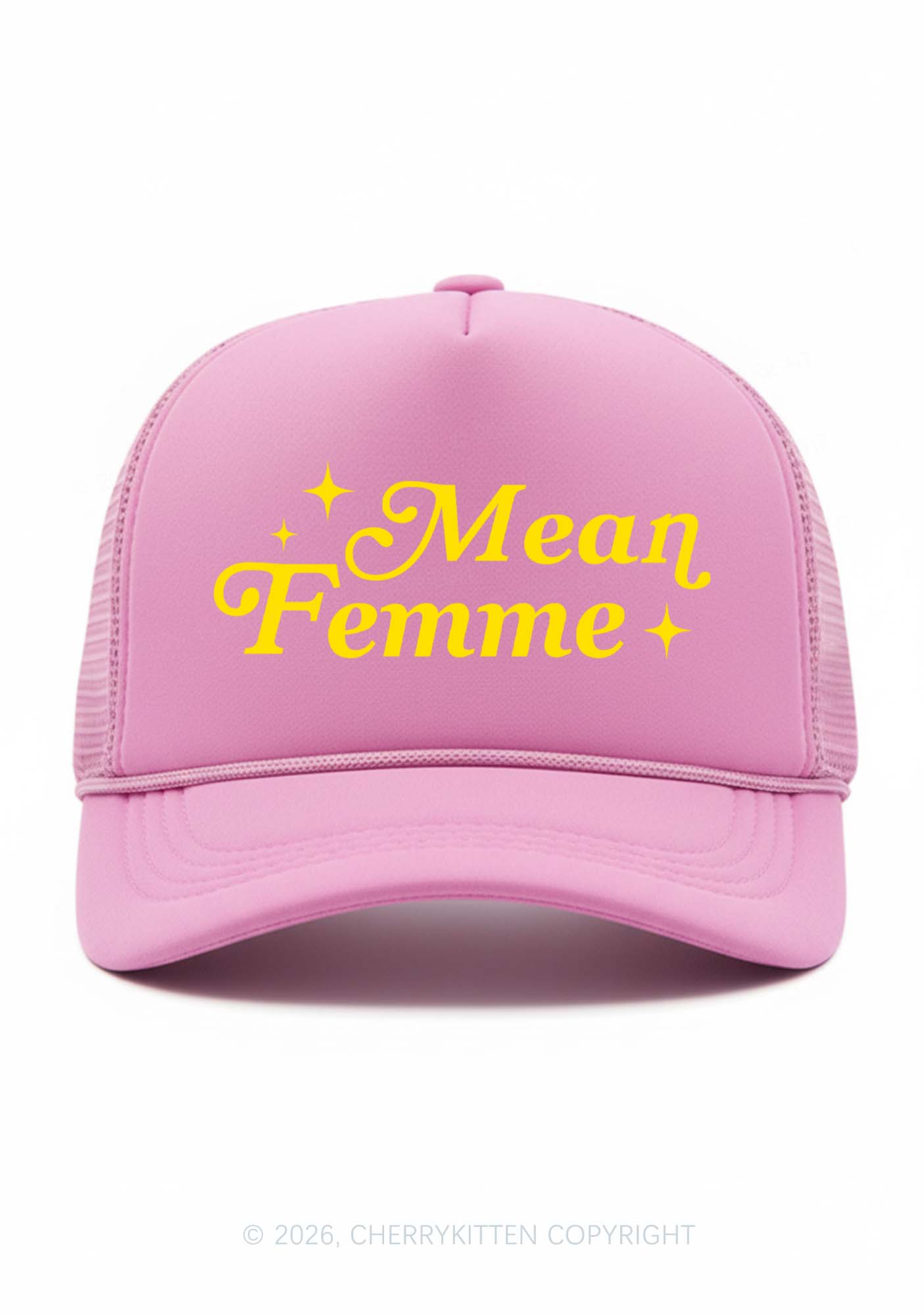 Mean Femme Pride Y2K Trucker Hat Cherrykitten