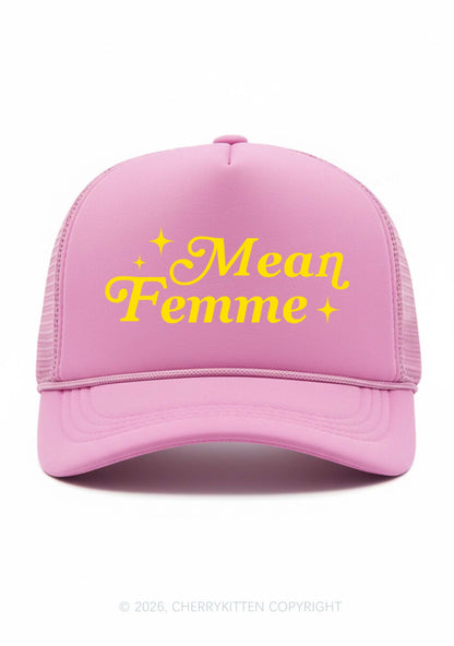Mean Femme Pride Y2K Trucker Hat Cherrykitten