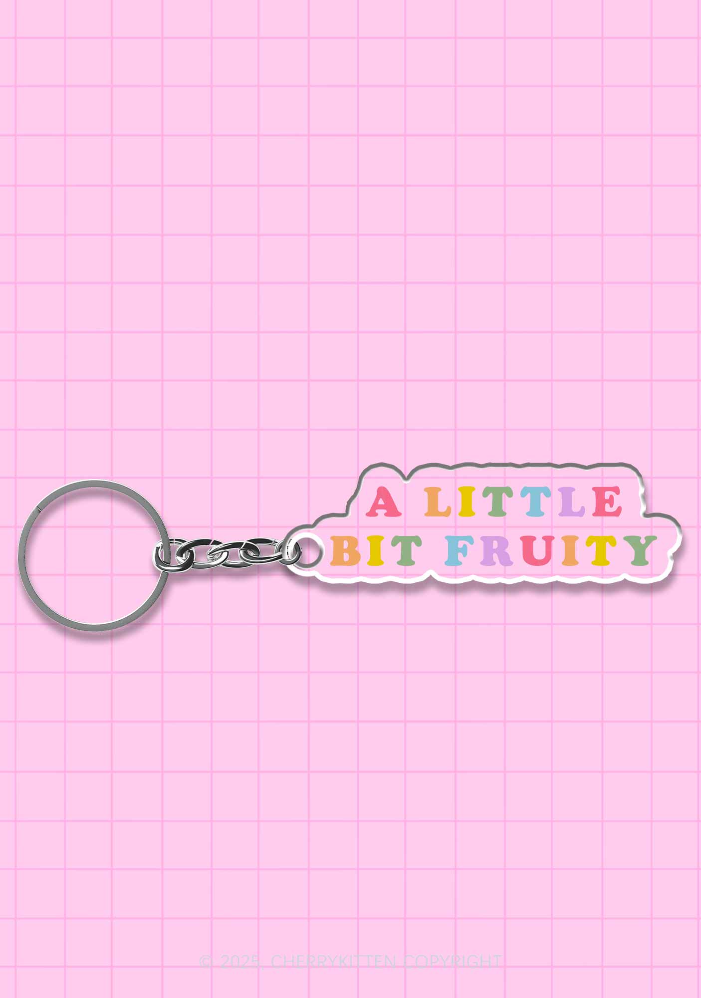 Bit Fruity Pride 1Pc Y2K Keychain Cherrykitten