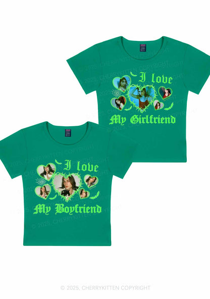 Custom Gothic GF BF Photos Y2K Valentine's Day Baby Tee Cherrykitten