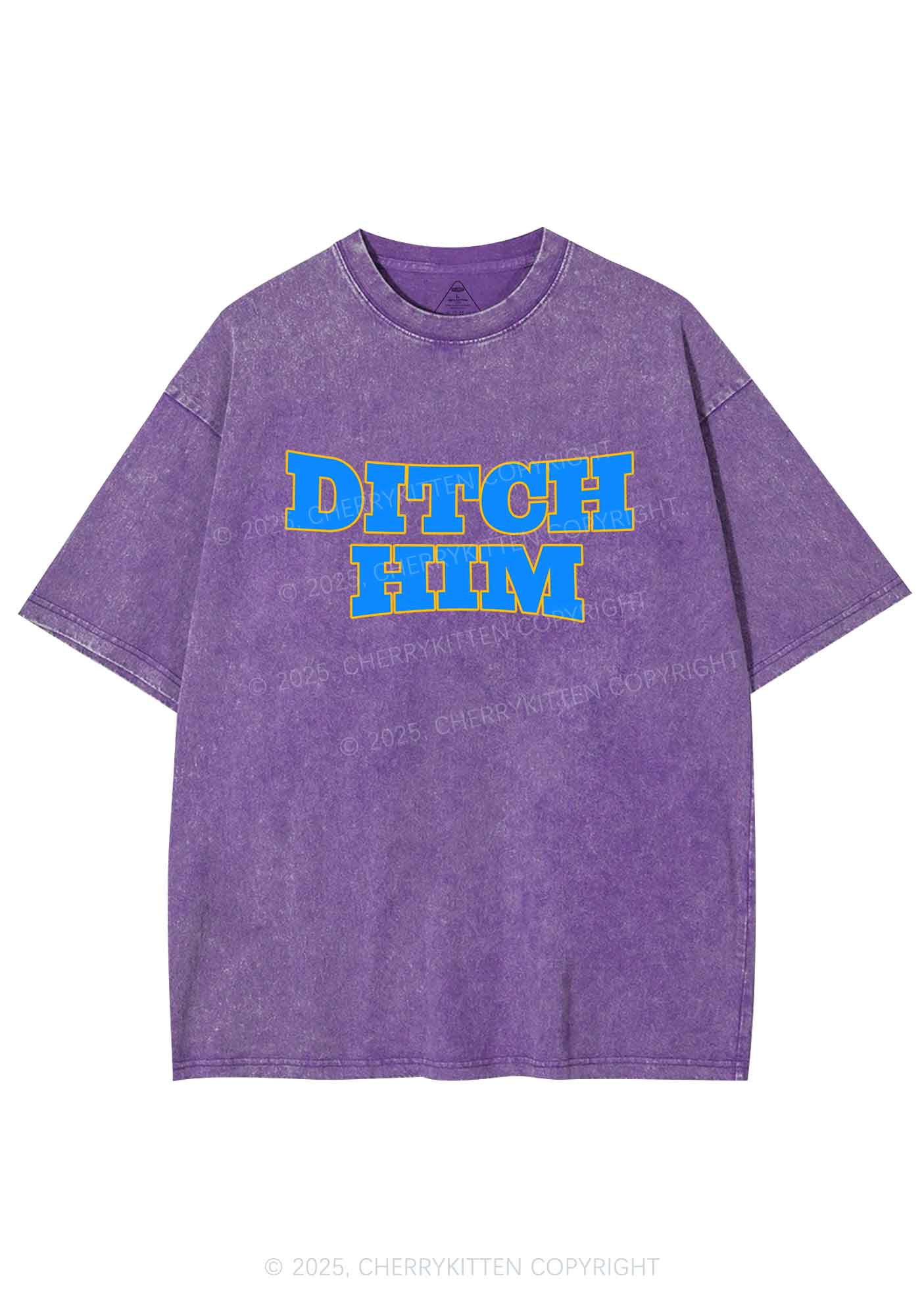 Ditch Him Pride Y2K Shirts Washed Tee Cherrykitten