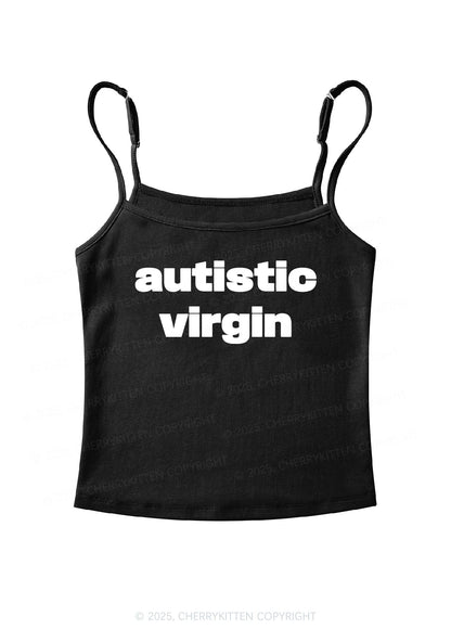 Autistic Virgin Y2K Spaghetti Strap Cami Cherrykitten